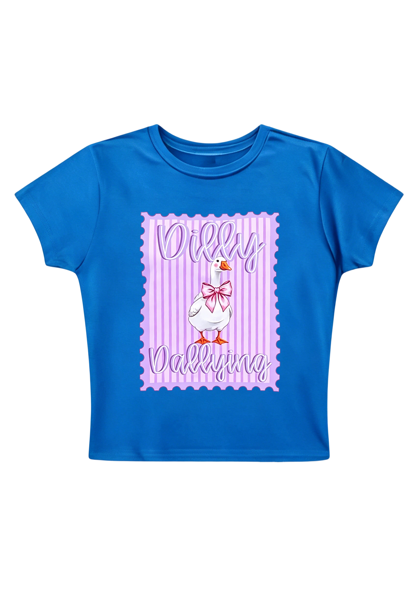 Dilly Dallying Y2K Baby Tee