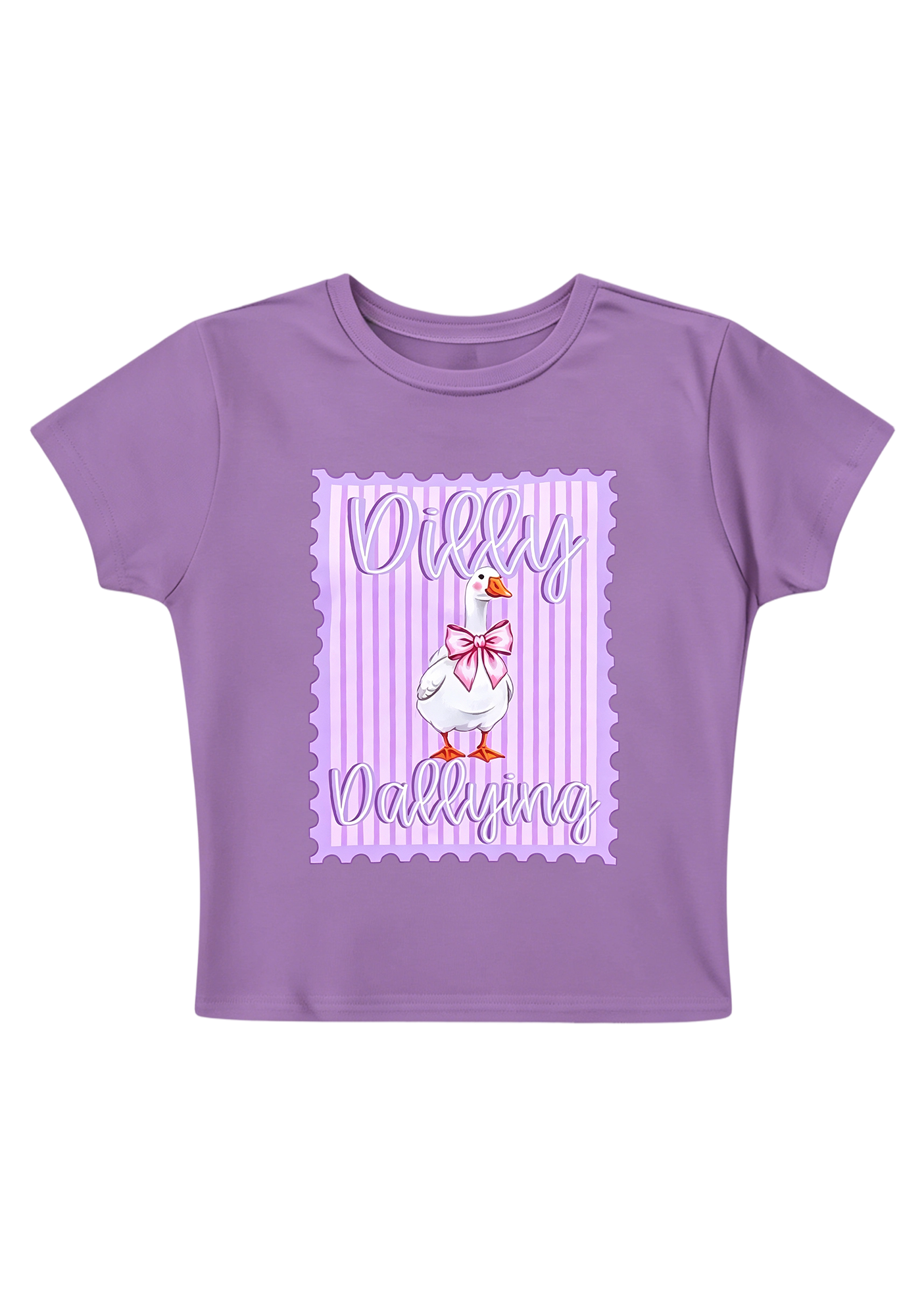 Dilly Dallying Y2K Baby Tee