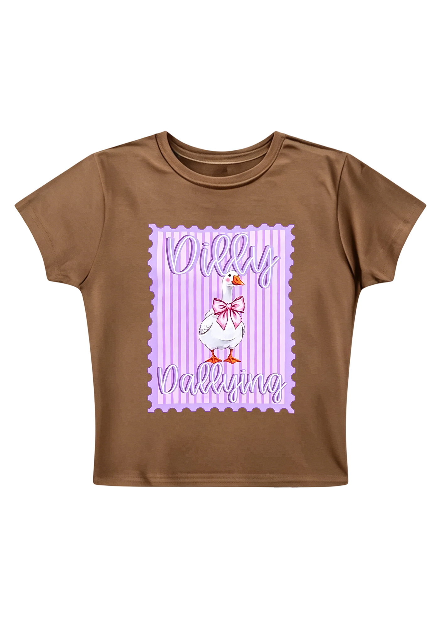 Dilly Dallying Y2K Baby Tee