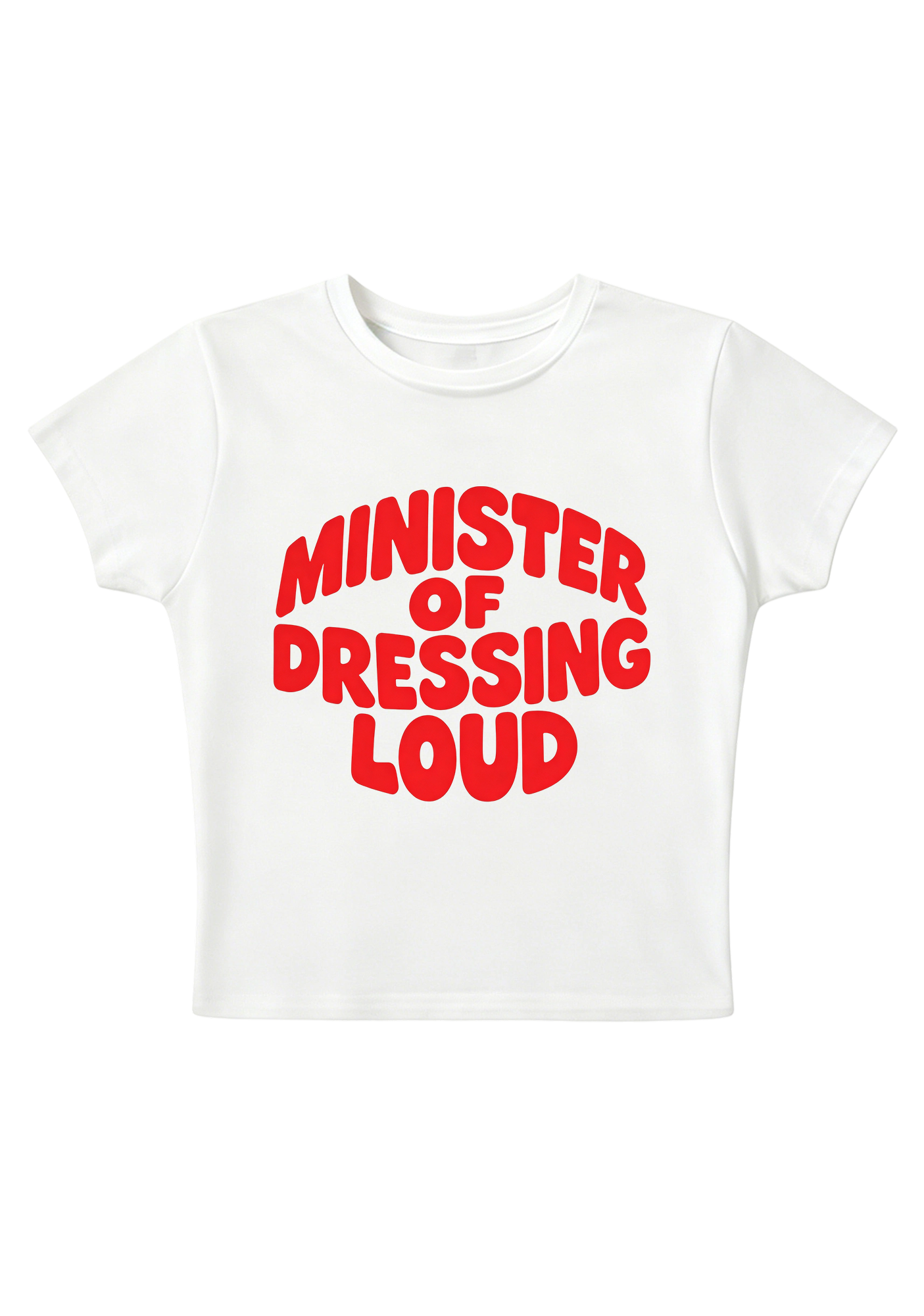Minister Of Dressing Loud Y2K Baby Tee