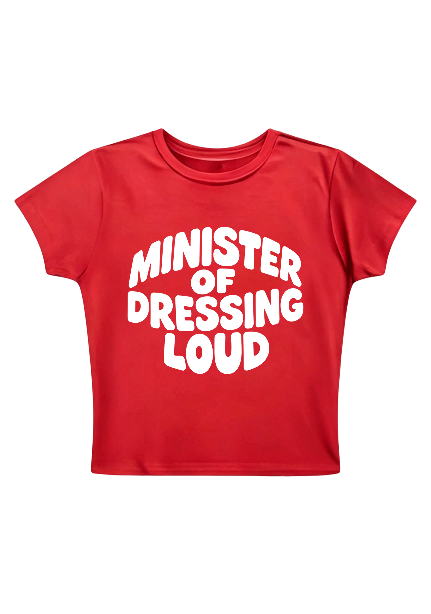 Minister Of Dressing Loud Y2K Baby Tee