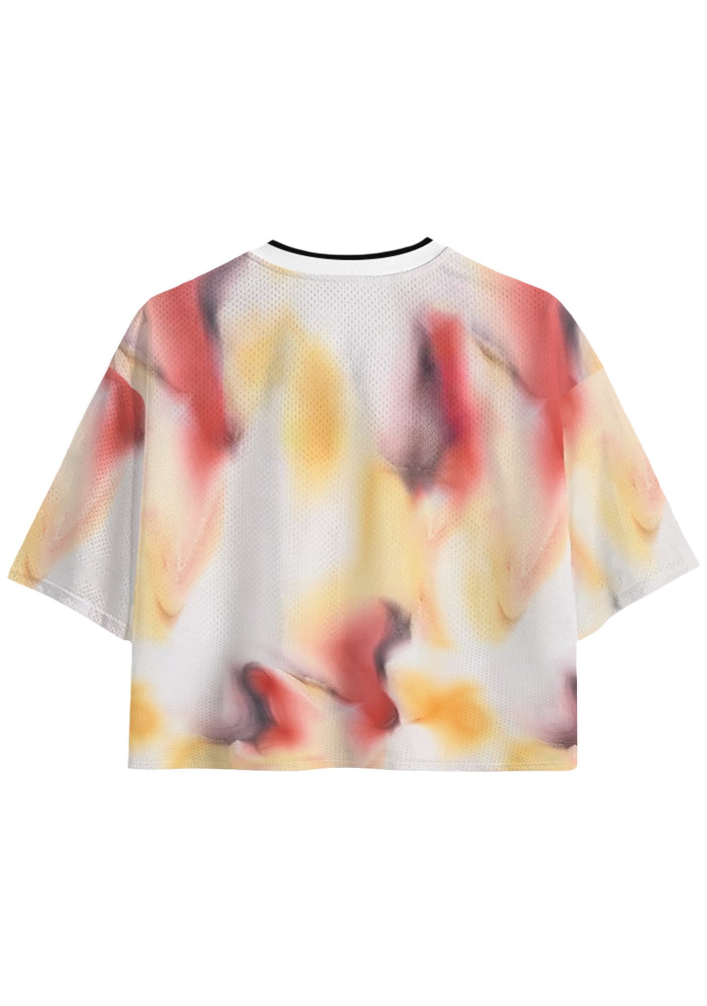 Germany Tie-Dye Soccer Cropped Mesh Jersey Shirt