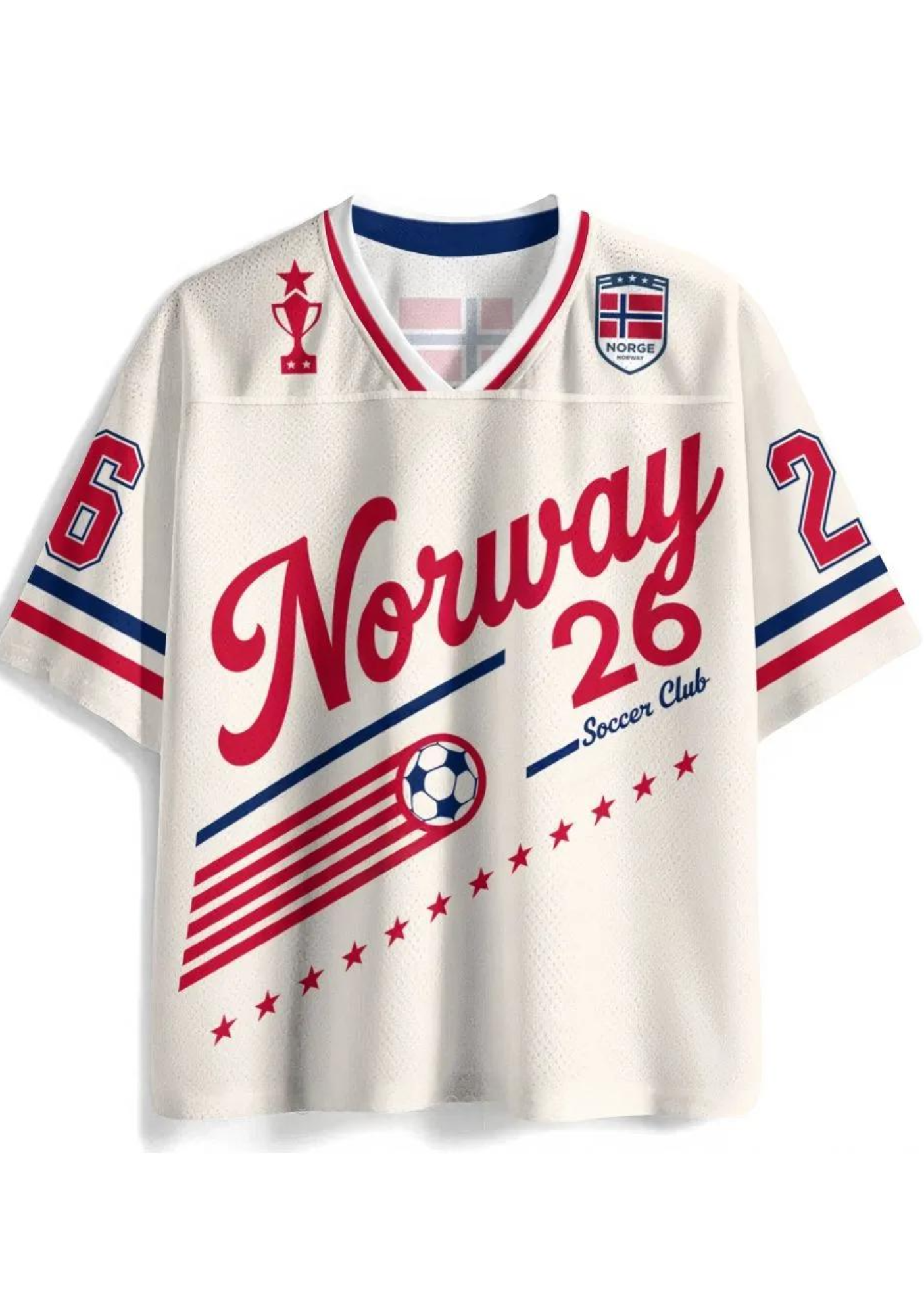 Norway Soccer Club No.26 Mesh Jersey Shirts