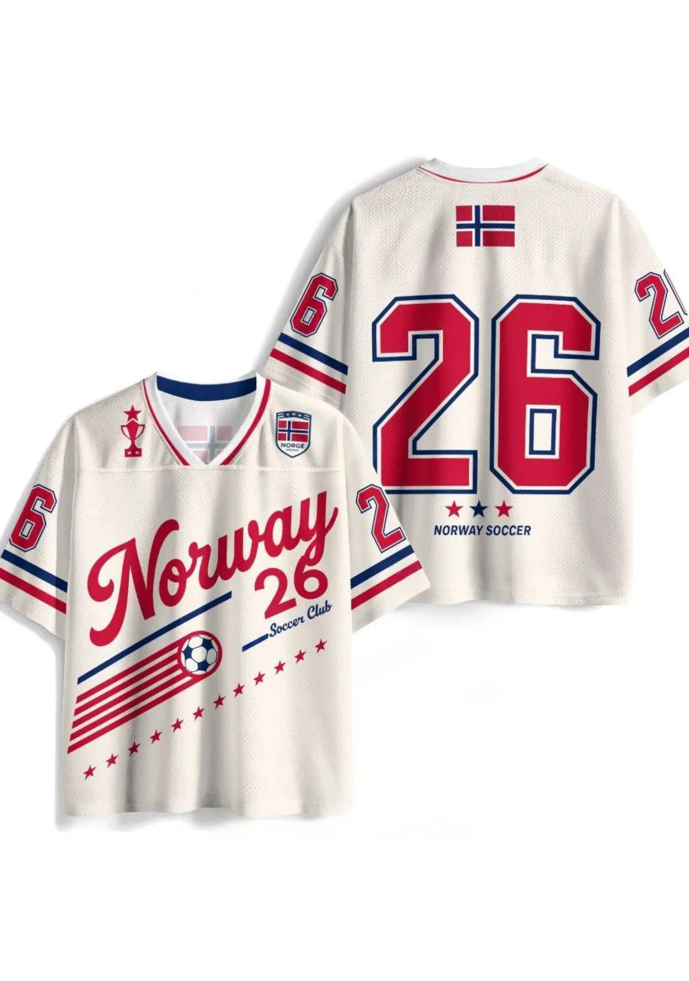 Norway Soccer Club No.26 Mesh Jersey Shirts