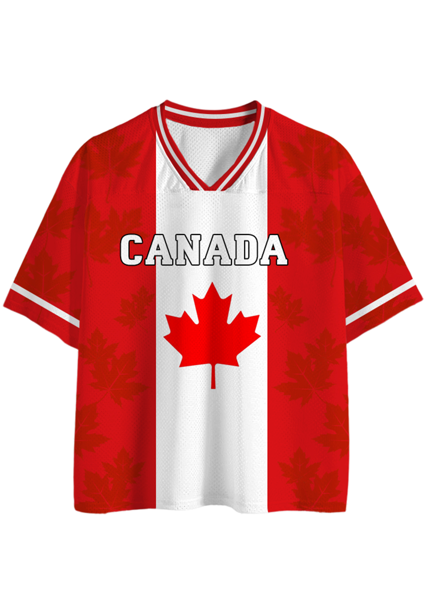 Canada Maple Leaf National Pride Mesh Jersey Shirts