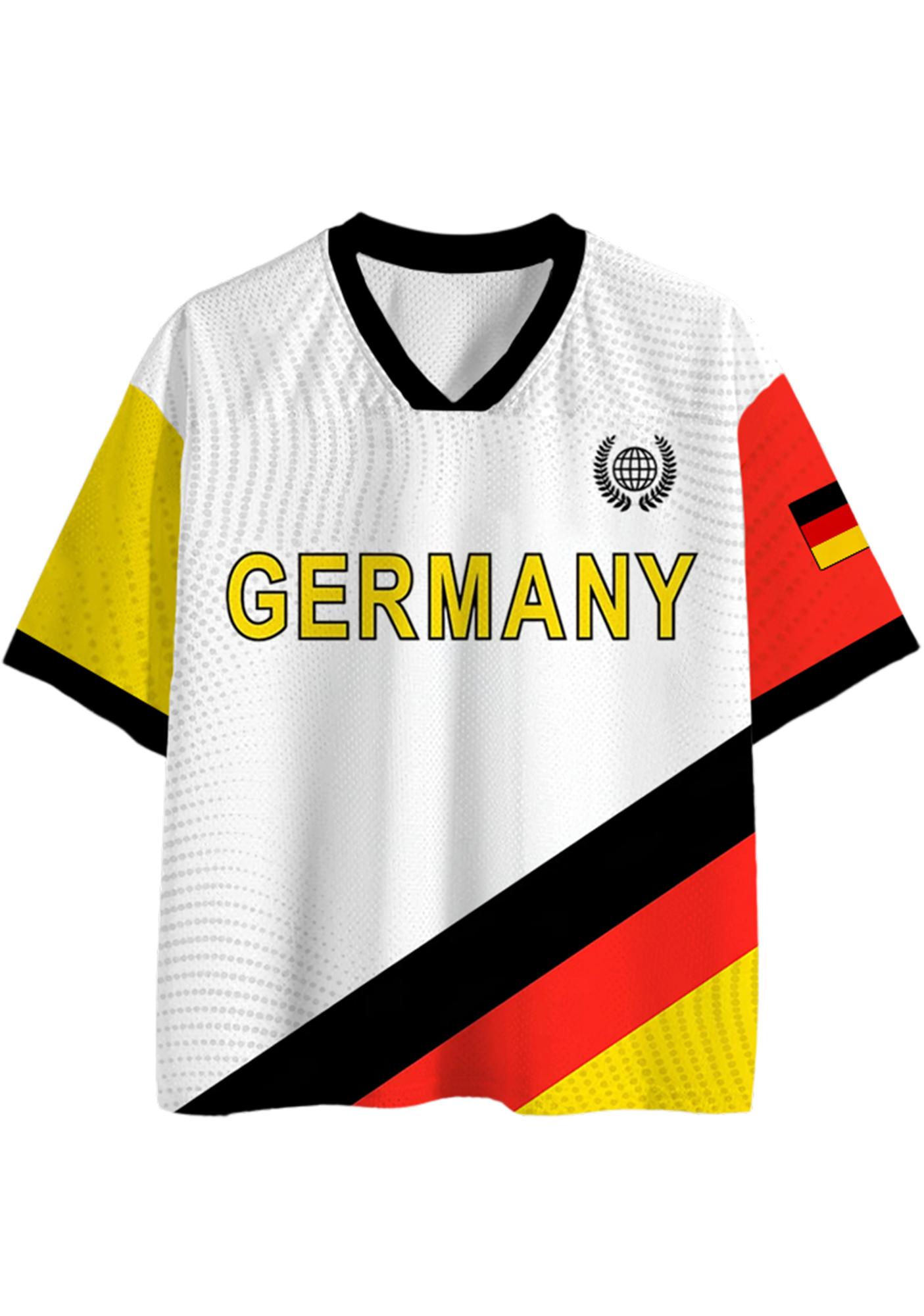 Germany Flag Inspired Mesh Jersey Shirts