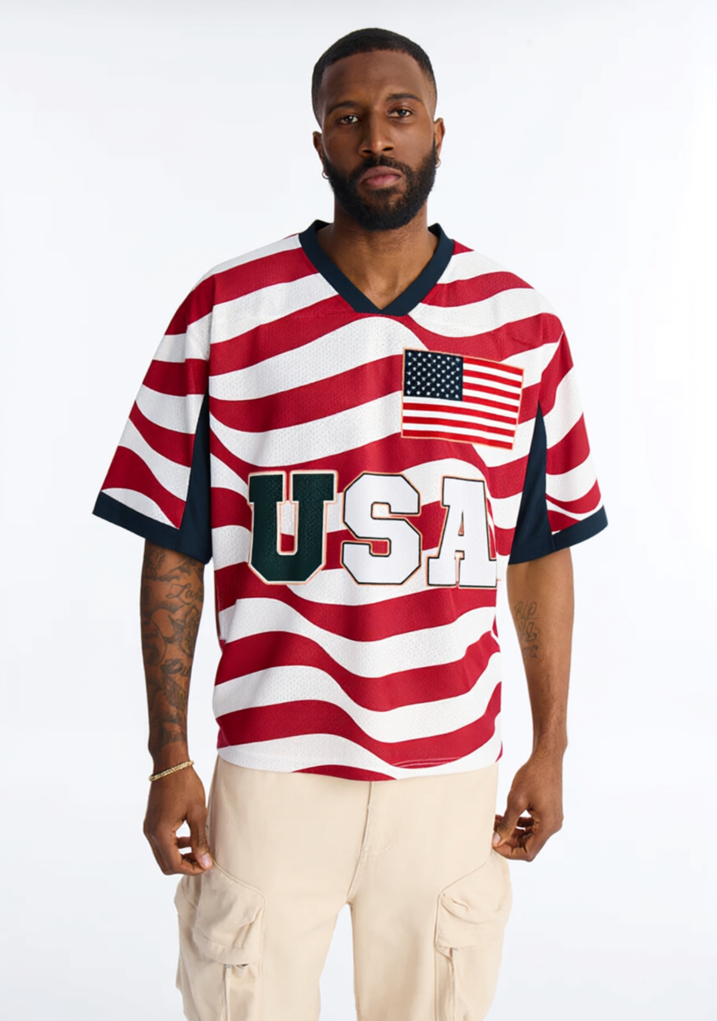 USA Game Day Patriotic Mesh Jersey Shirts
