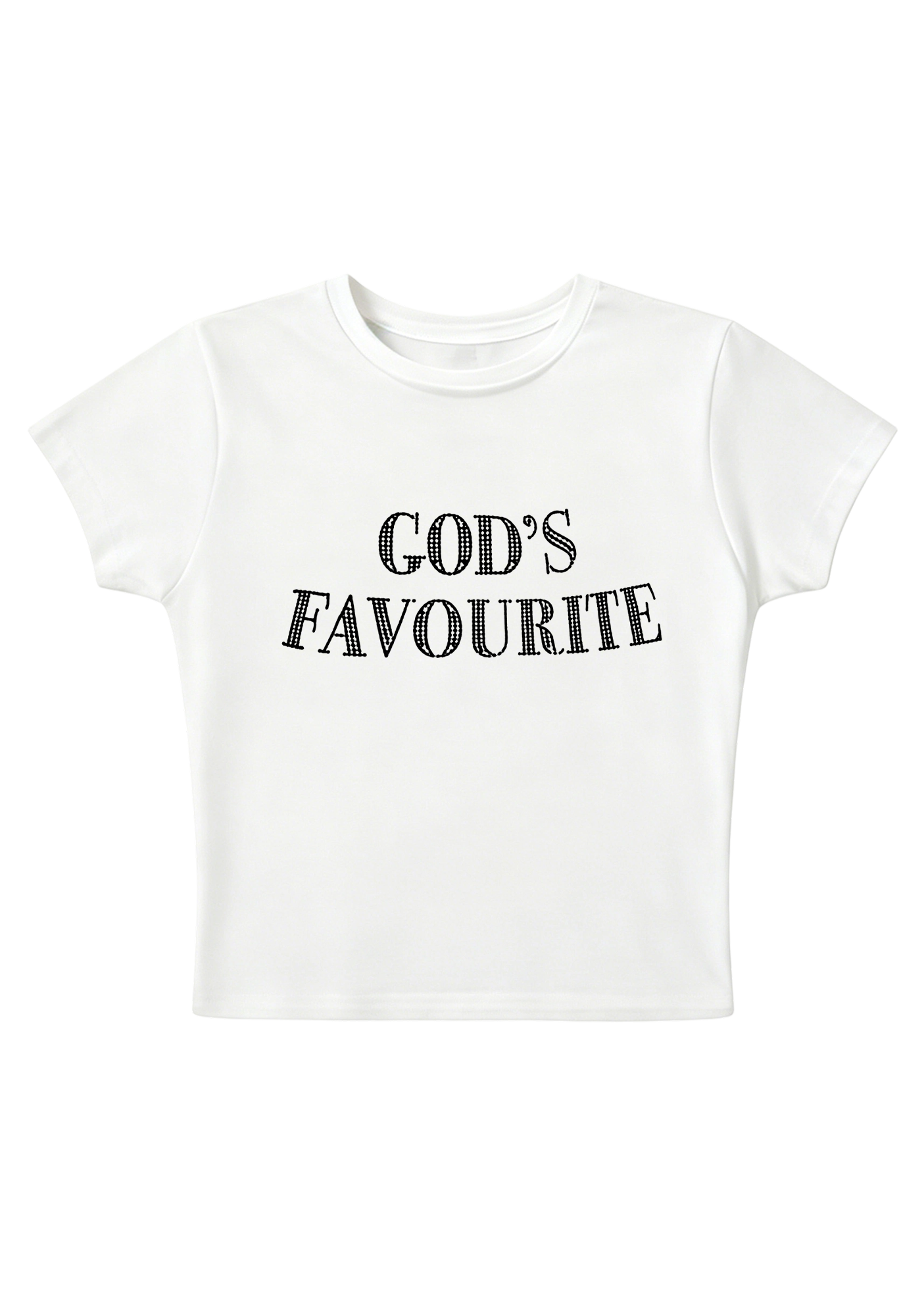 God's Favourite Y2K Baby Tee