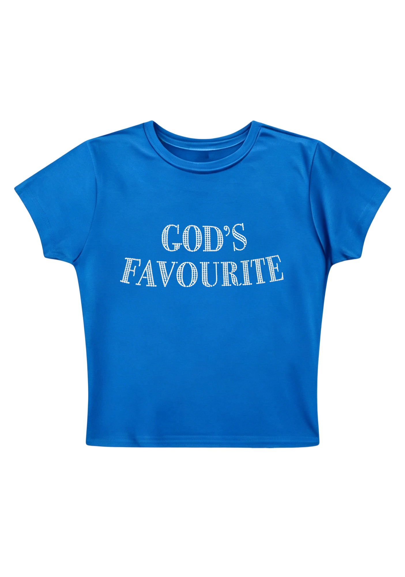 God's Favourite Y2K Baby Tee