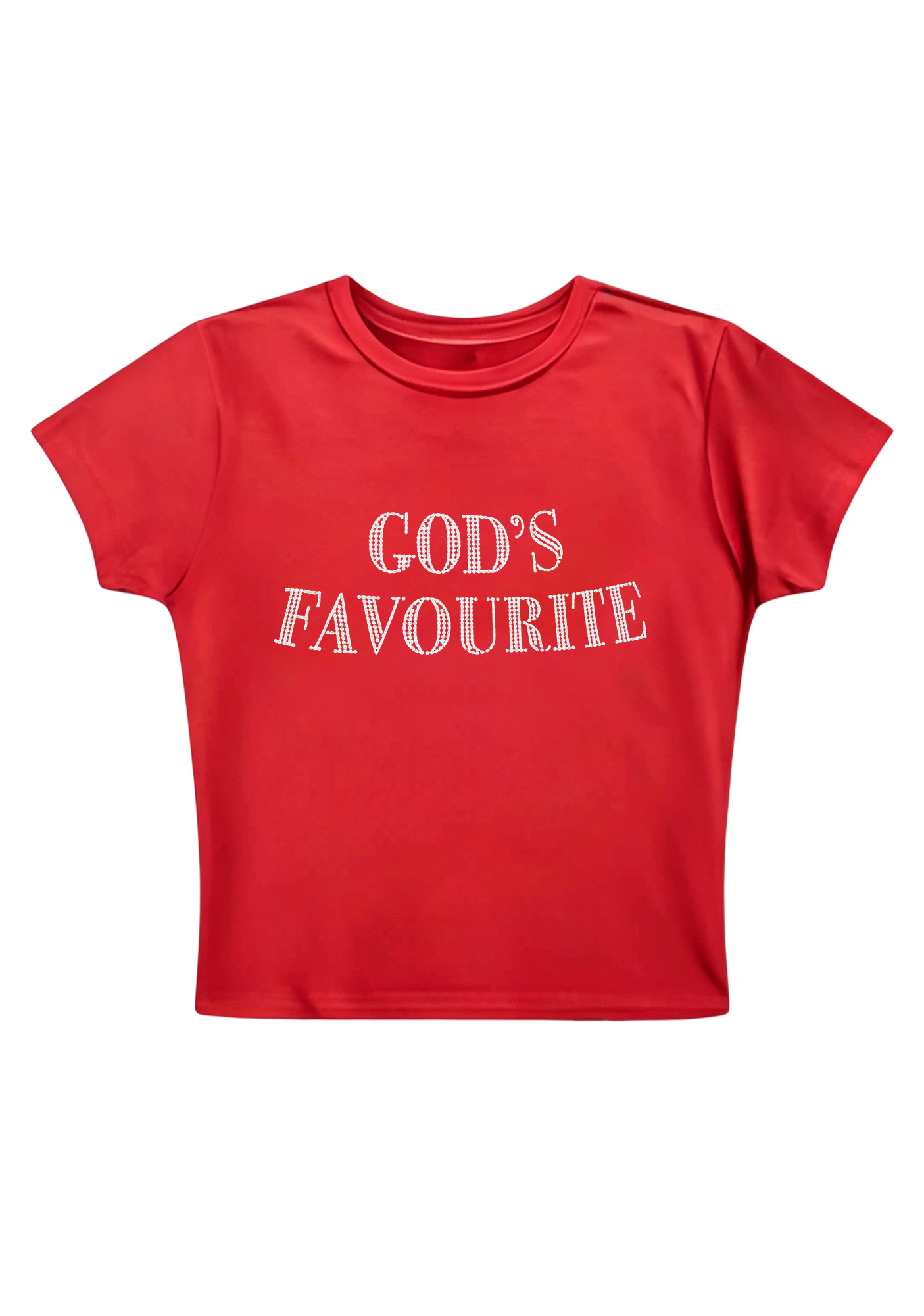 God's Favourite Y2K Baby Tee