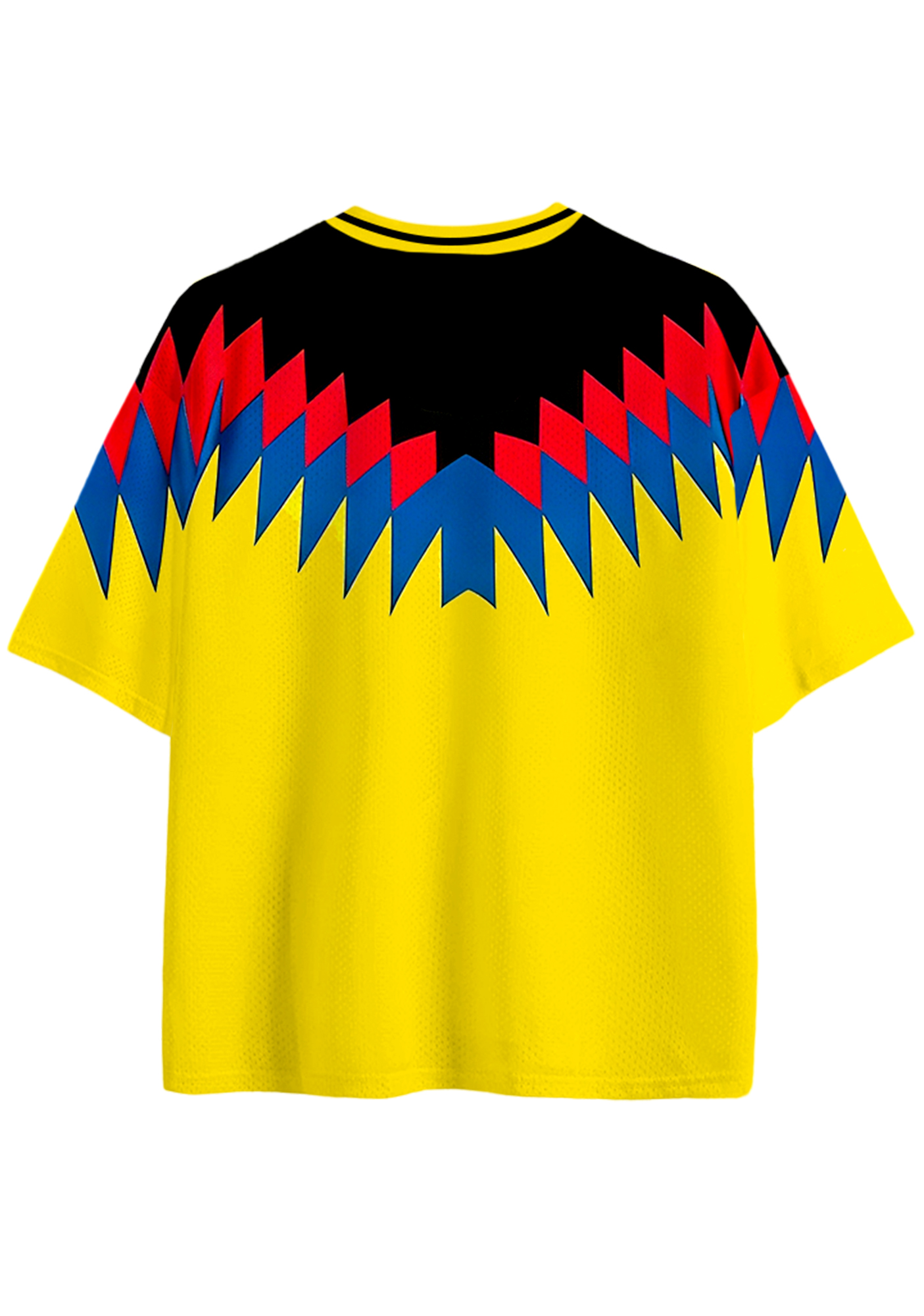 Classic Zigzag Colombia National Team Mesh Jersey Shirts