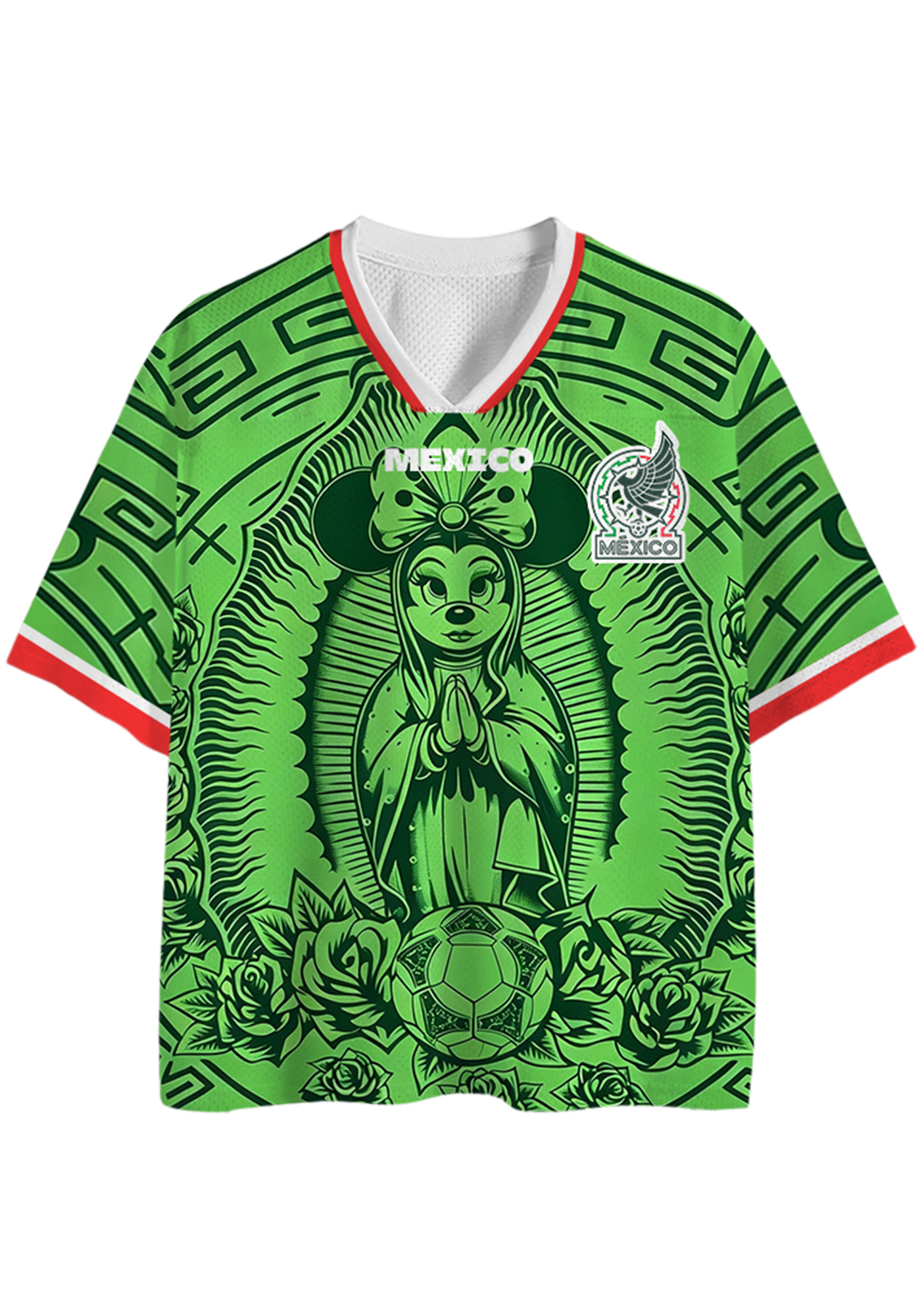 Mexican Virgin Minnie #10 Green Mesh Jersey Shirts