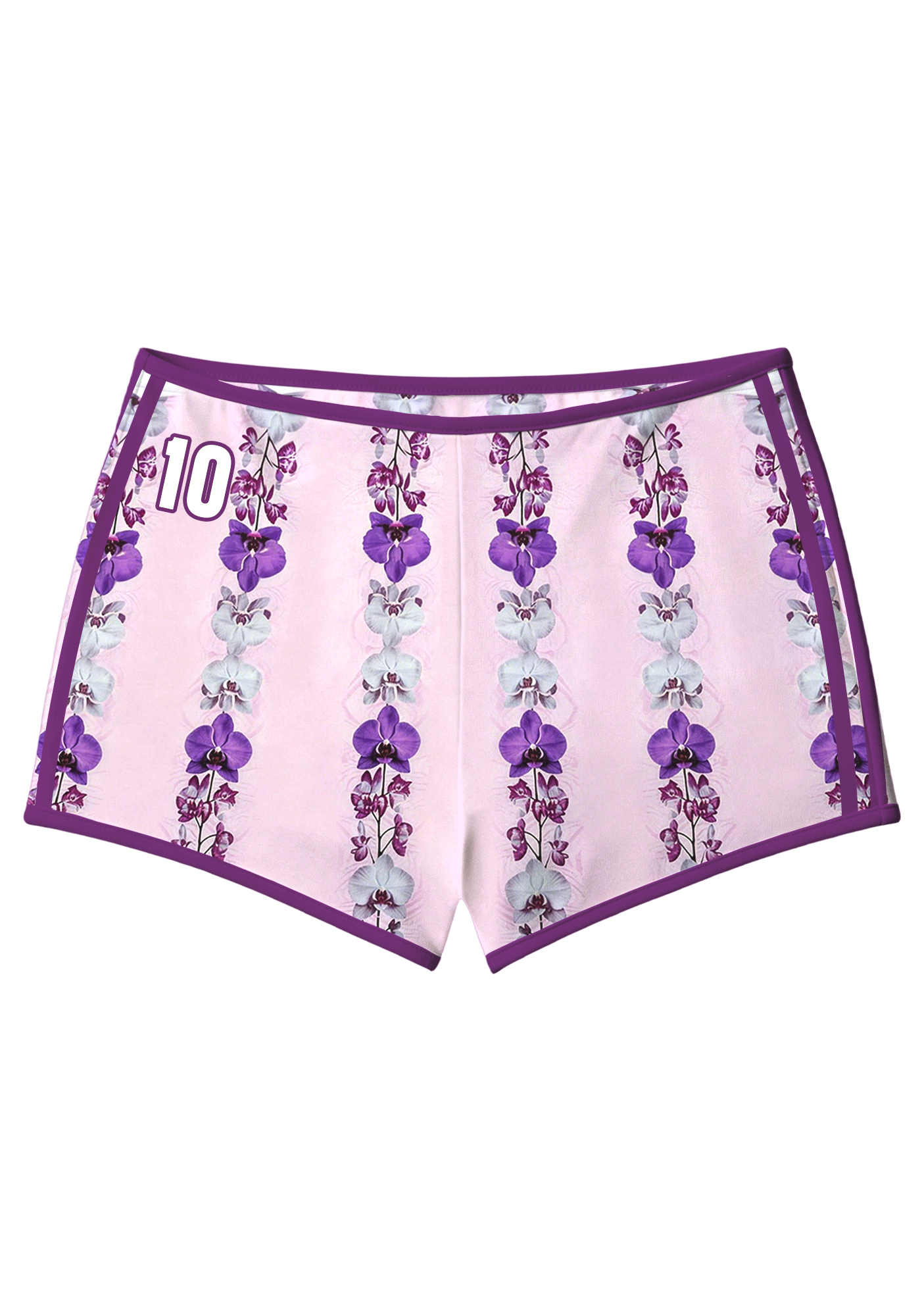 Colombia National Orchid Flower Booty Shorts