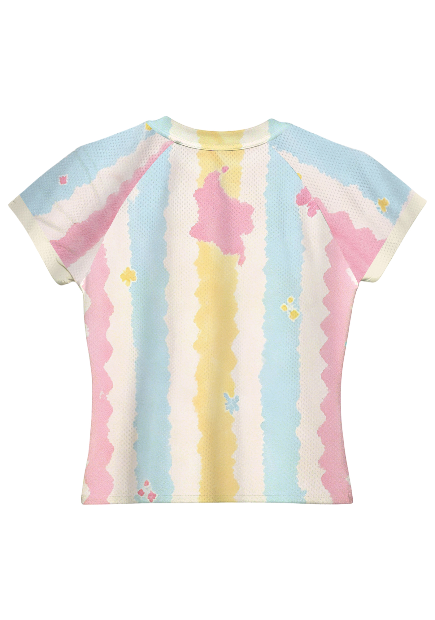 Pastel Striped Colombianisima Baby Tee