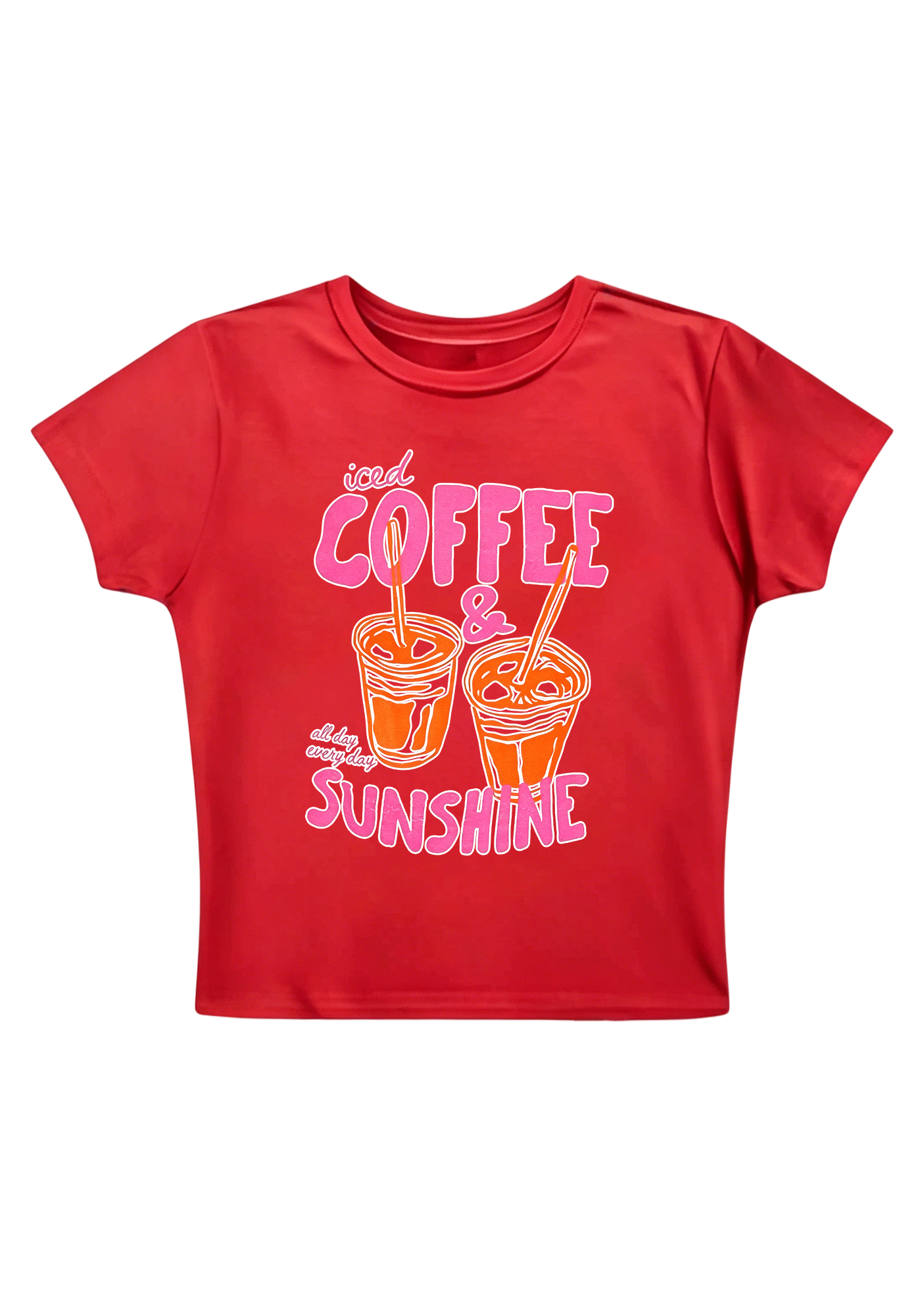 All Day Every Day Y2K Baby Tee