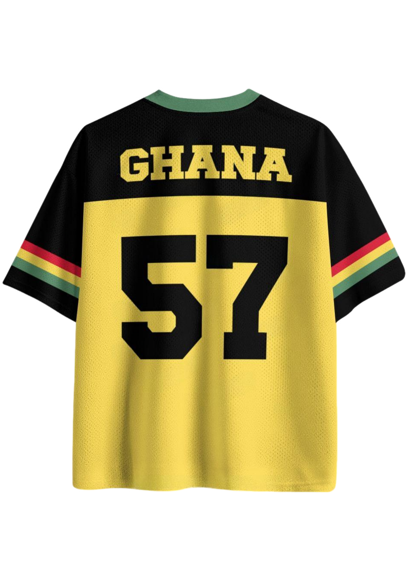 Ghana Flag Number 57 Mesh Jersey Shirts