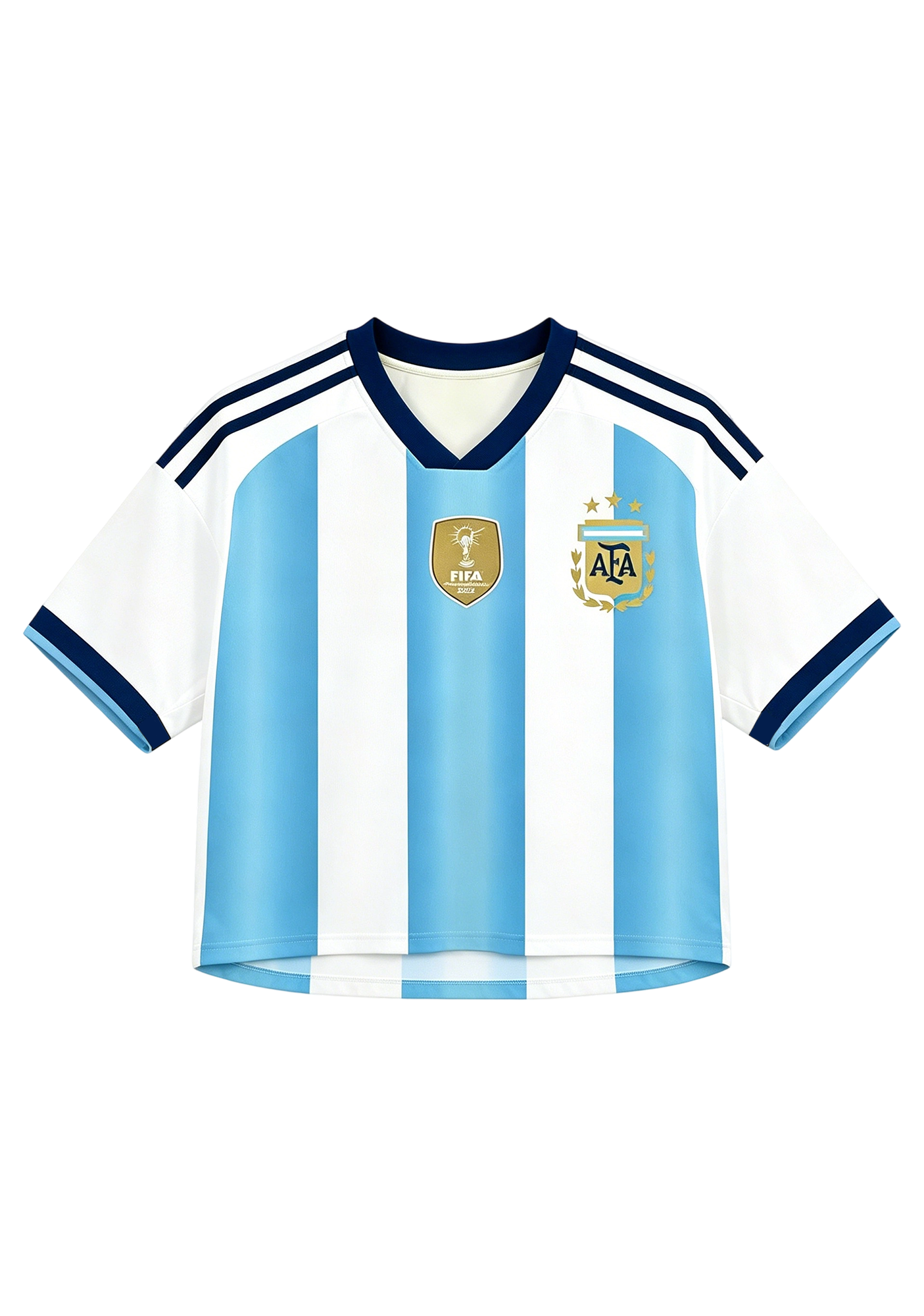 Argentina Baggy Crop Soccer Jersey
