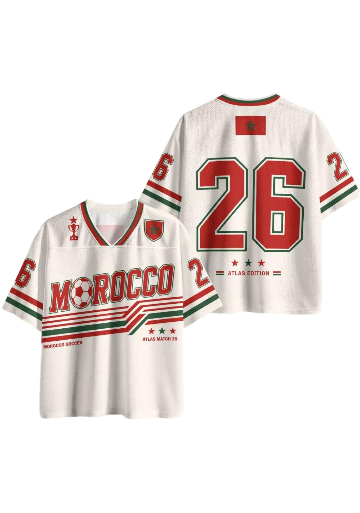 Morocco Atlas Lions #26 Mesh Jersey Shirts