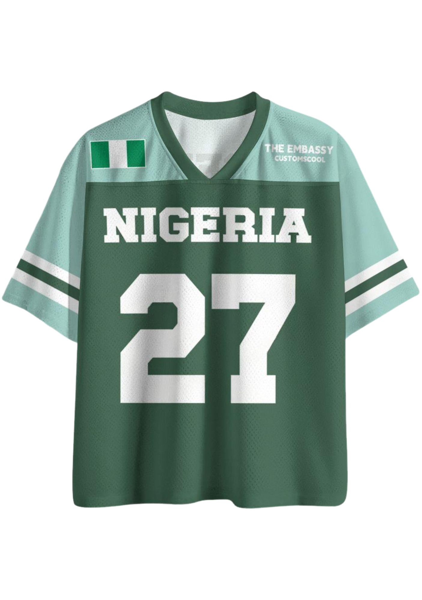 Nigeria Flag #27 Mesh Jersey Shirts