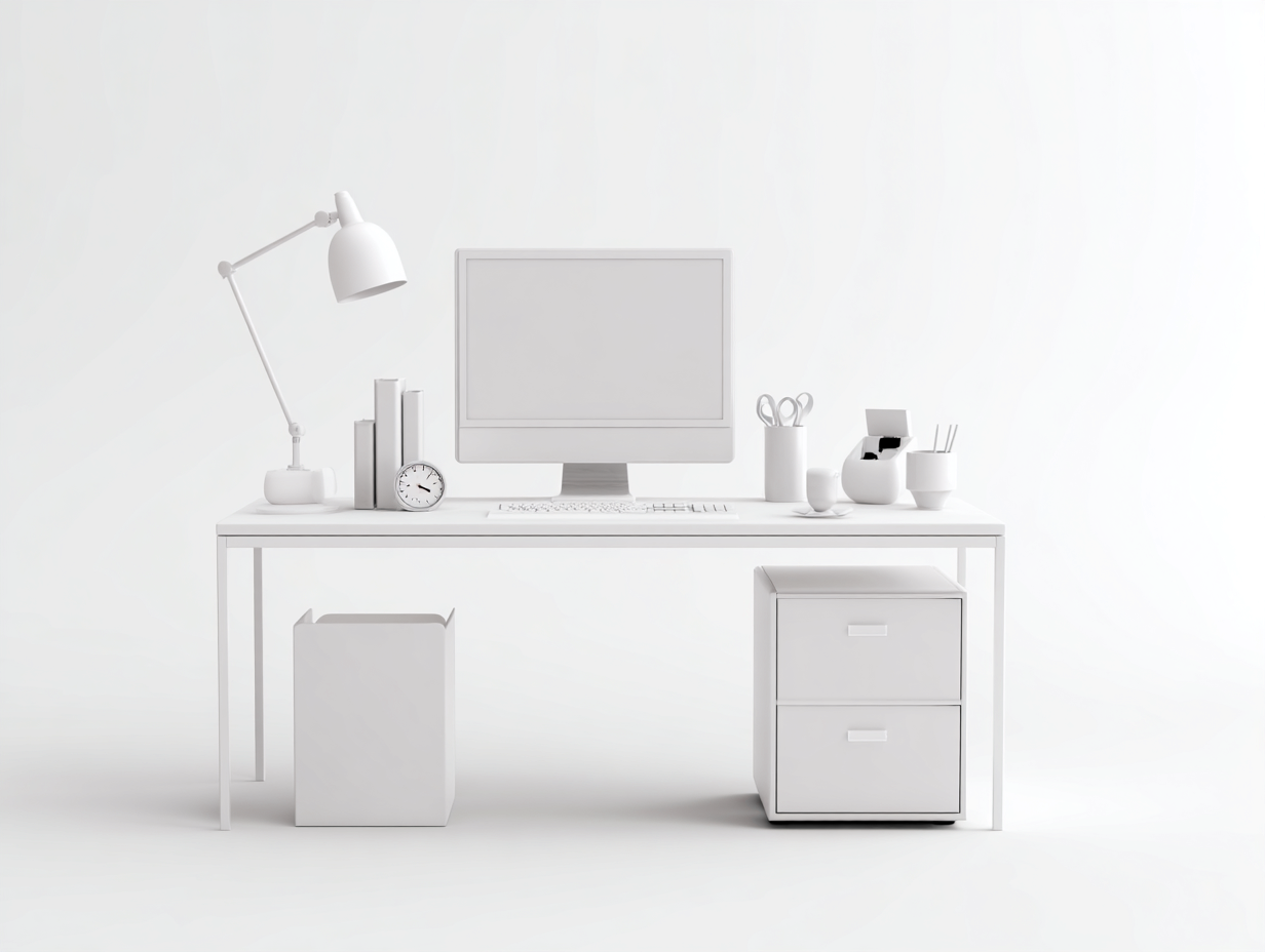 Mesas de oficina con cajonera 120x60x75 cm blanco para despacho - diseño moderno minimalista-Dengoyard