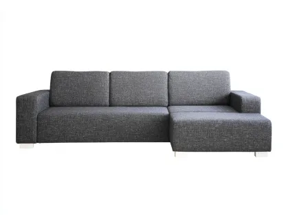 Sofás de esquina tela-265x150x80 cm-gris oscuro-diseño moderno minimalista-Dengoyard