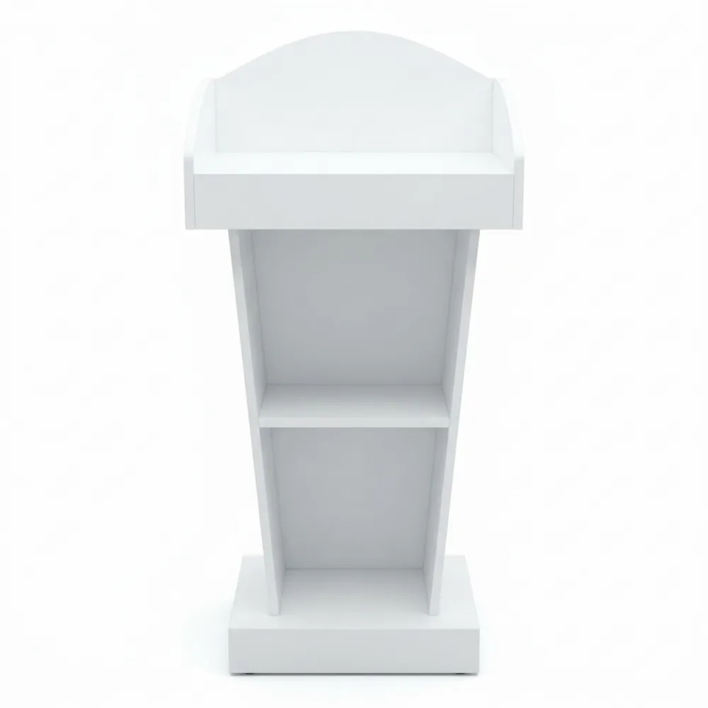 Holz-Rednerpult mit Ablagefächern für vielseitige Nutzung