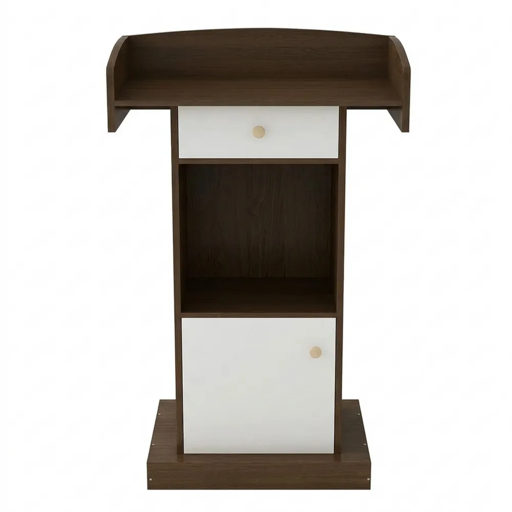 Holz-Stehpult mit Aufbewahrungsoptionen für vielfältige Nutzung