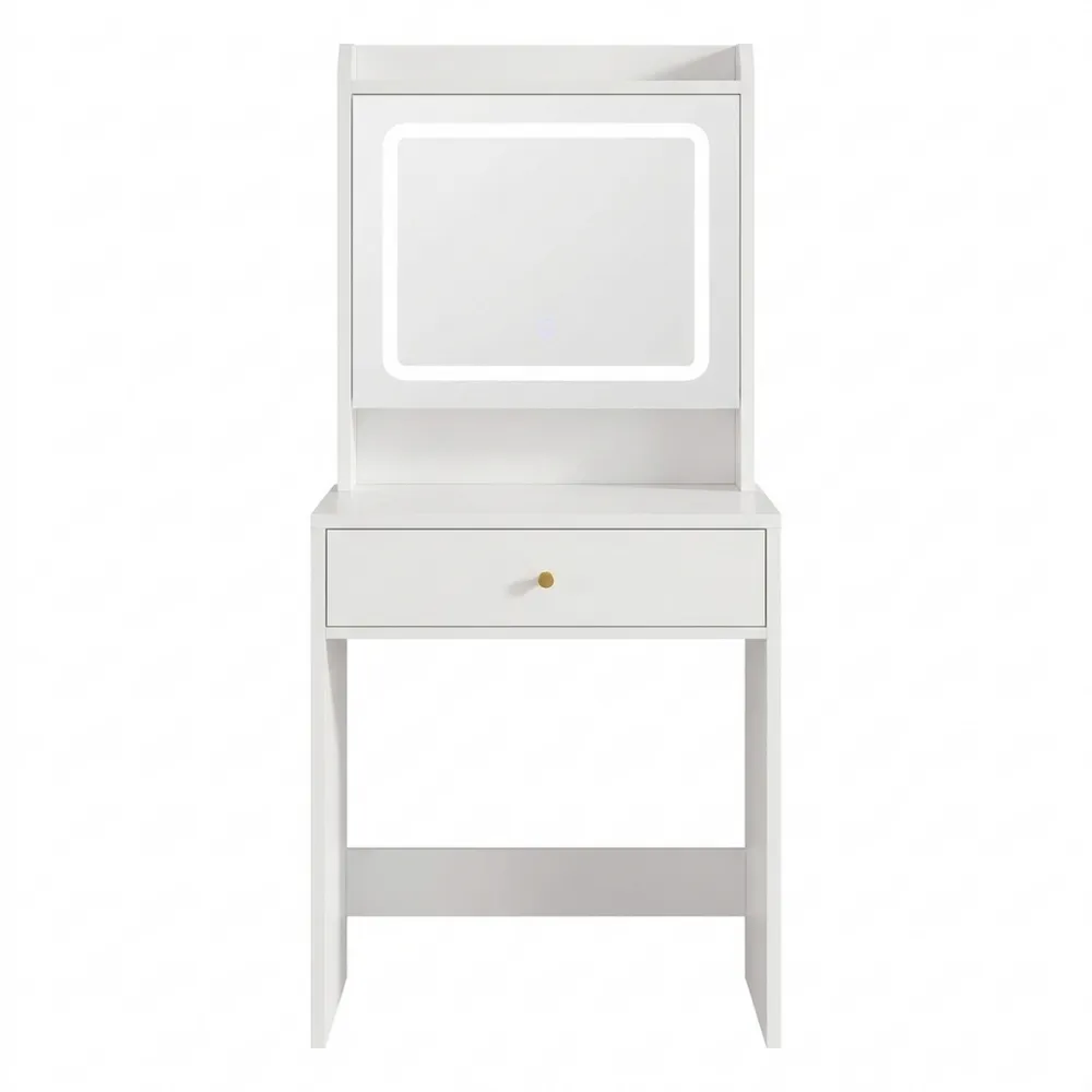 Kosmetiktisch mit beleuchtetem Spiegel und verstellbarer Helligkeit