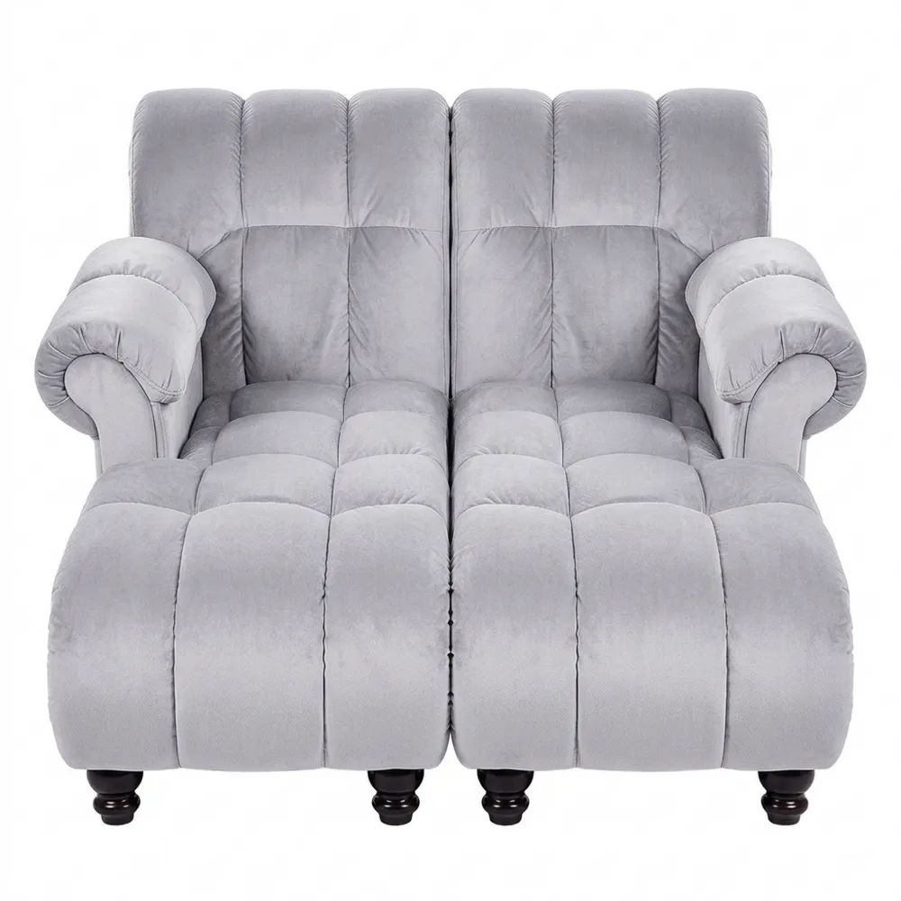 Verstellbarer Relaxsessel mit Leinenoptik, belastbar bis 150 kg, für Wohnzimmer-Glowiho