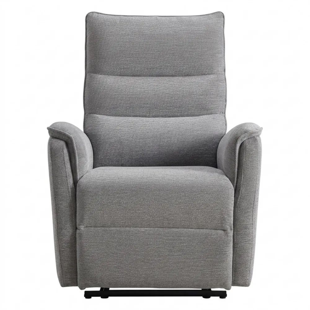 Elektrischer Relaxsessel mit Liegefunktion für Wohnzimmer, bis 150 kg belastbar, Hellgrau-Glowiho