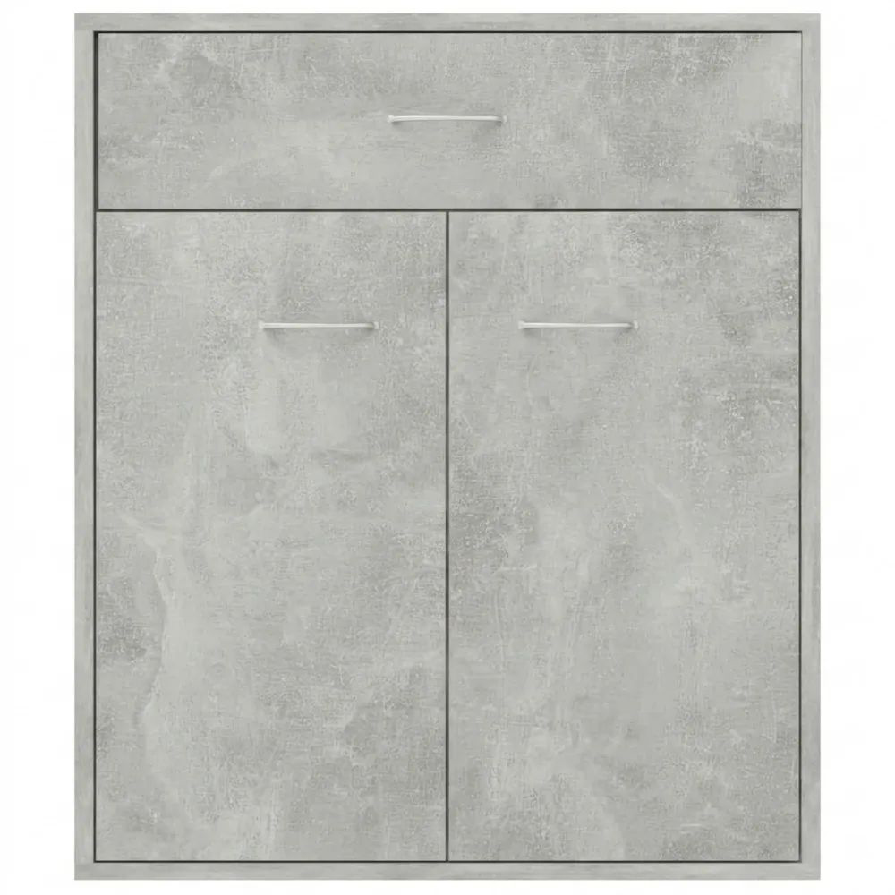 Moderner Mehrzweckschrank mit Stauraum und Schublade, Betongrau-Glowiho