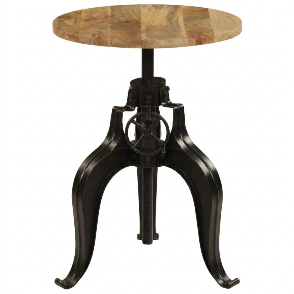 Höhenverstellbarer Bartisch aus Mangoholz, ideal für Wohn- und Esszimmer-Calmtran