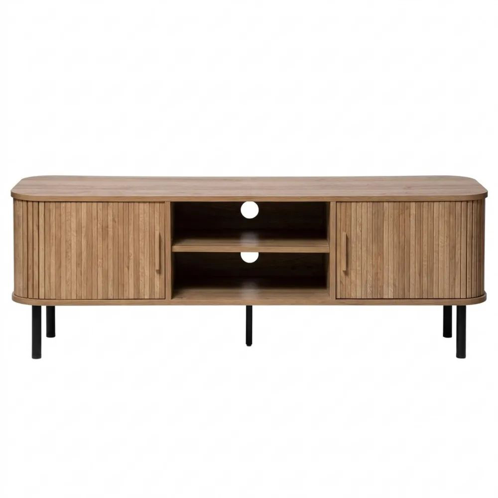 Zweitüriges TV-Möbel in Beige-Calmtran