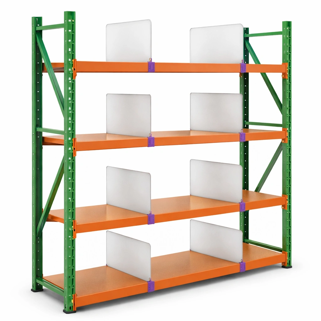 Lagerregal Gruen Orange Metall Industrie-cozirao