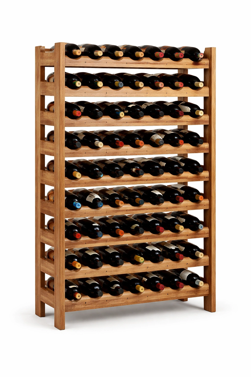 Weinregal Holz Natur Gross Flaschenregal-cozirao