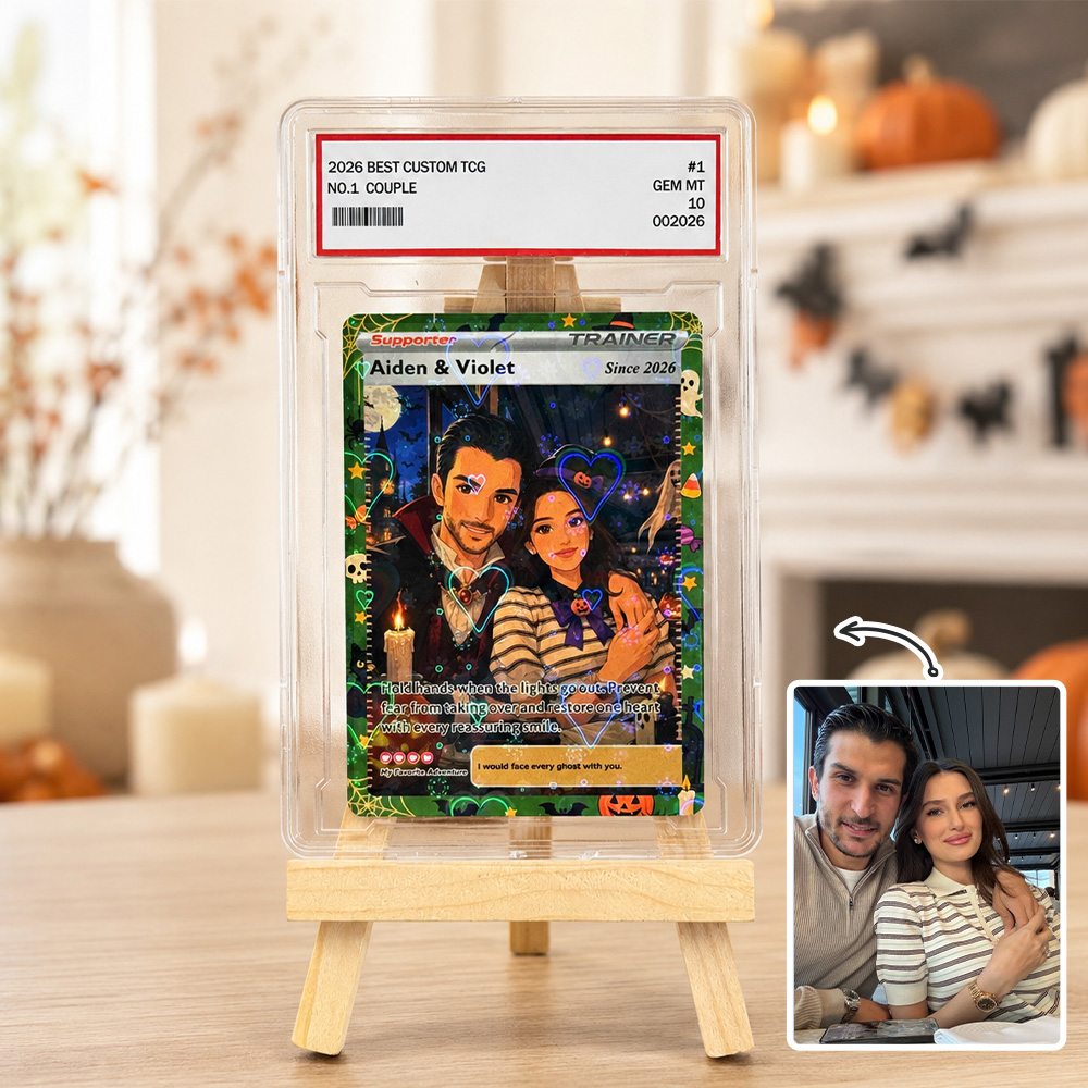 50% OFF🎃Custom Halloween Gothic Couple Anime Art Trading Card Pokecard