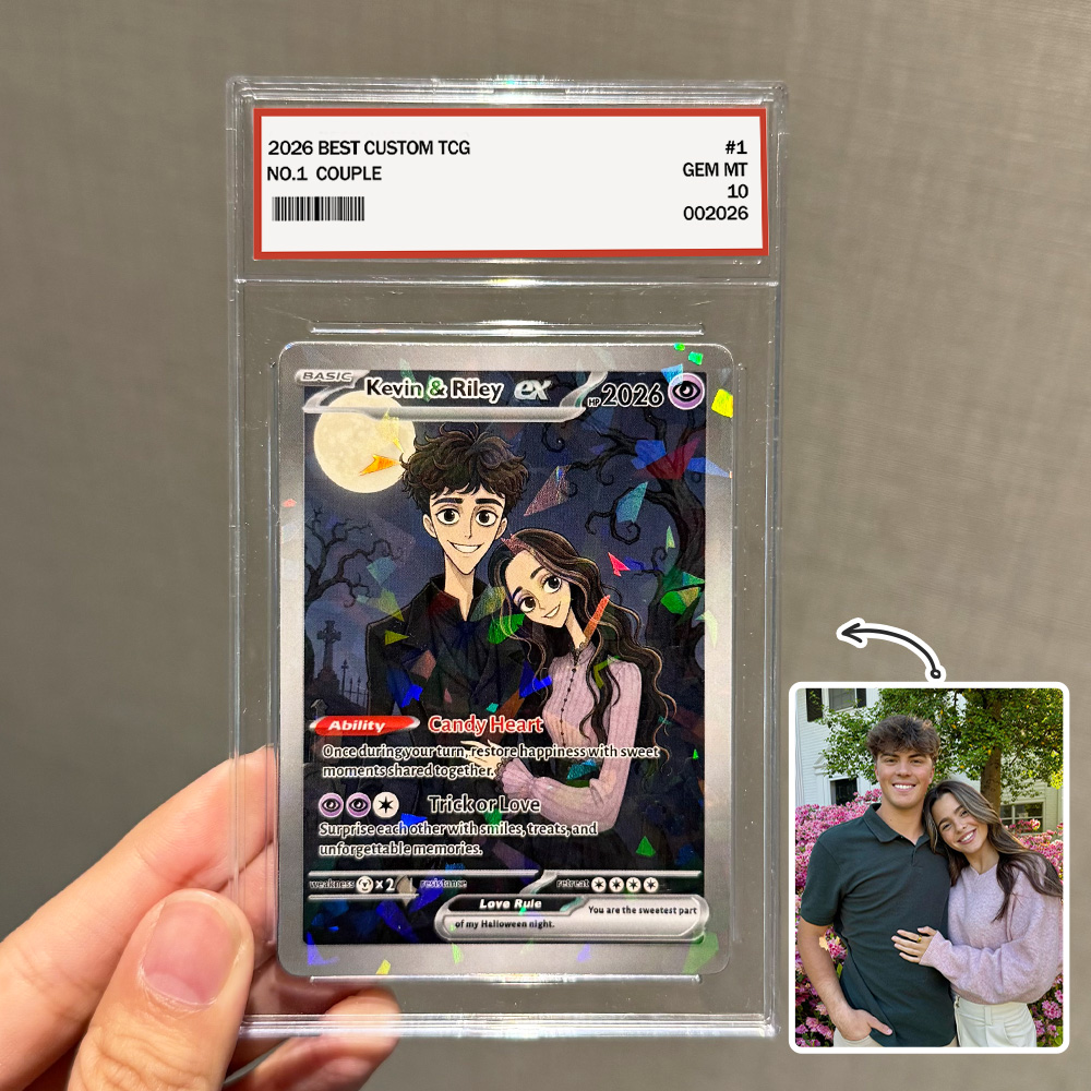 Custom Gothic Couple Anime Art Classic Card Pokecard