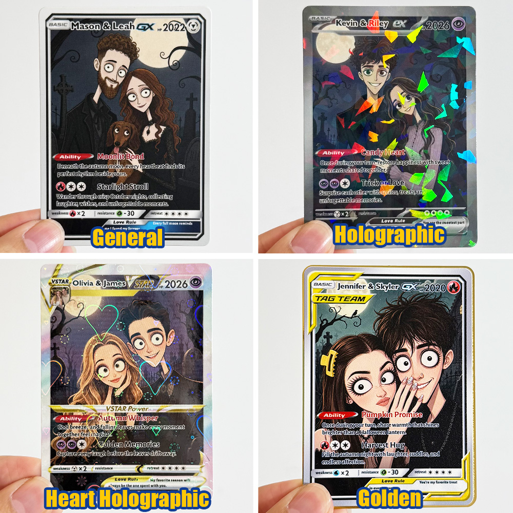 Custom Gothic Couple Anime Art Classic Card Pokecard