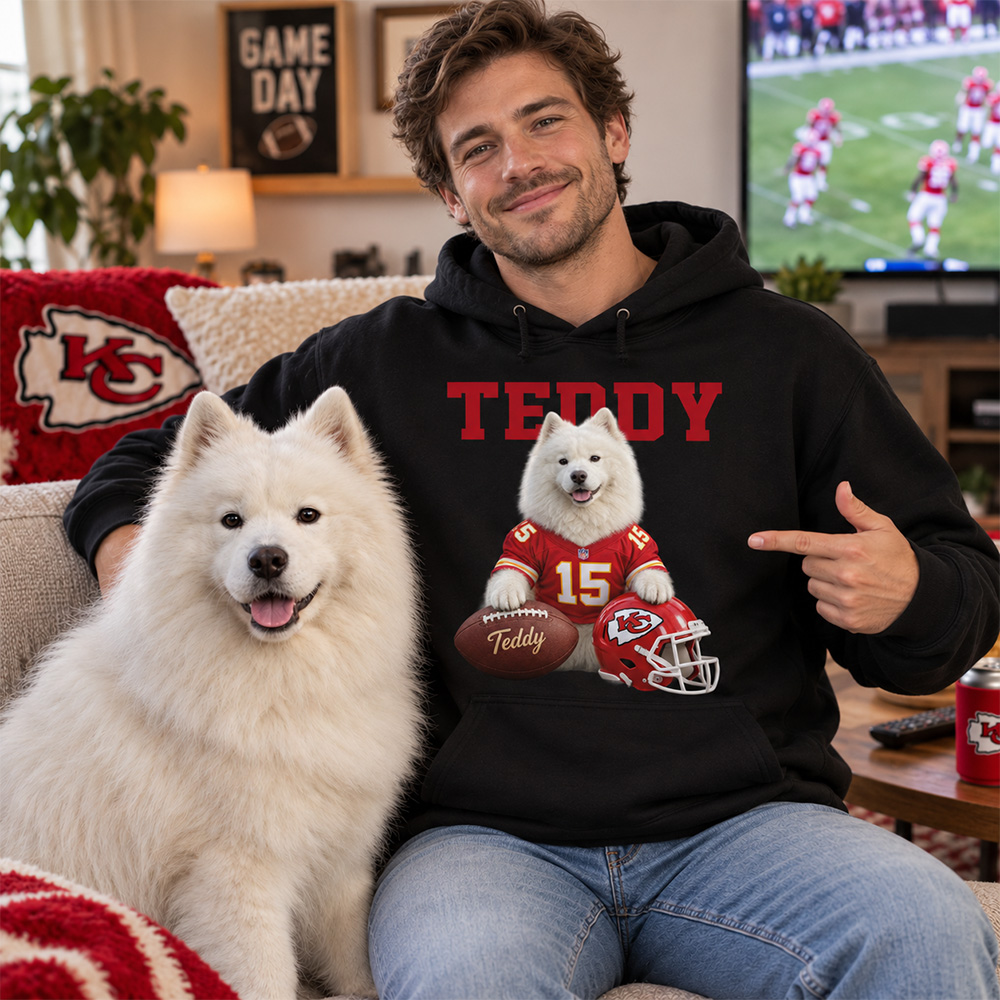 Custom Pet American Football Hoodie/Sweatshirt🏈