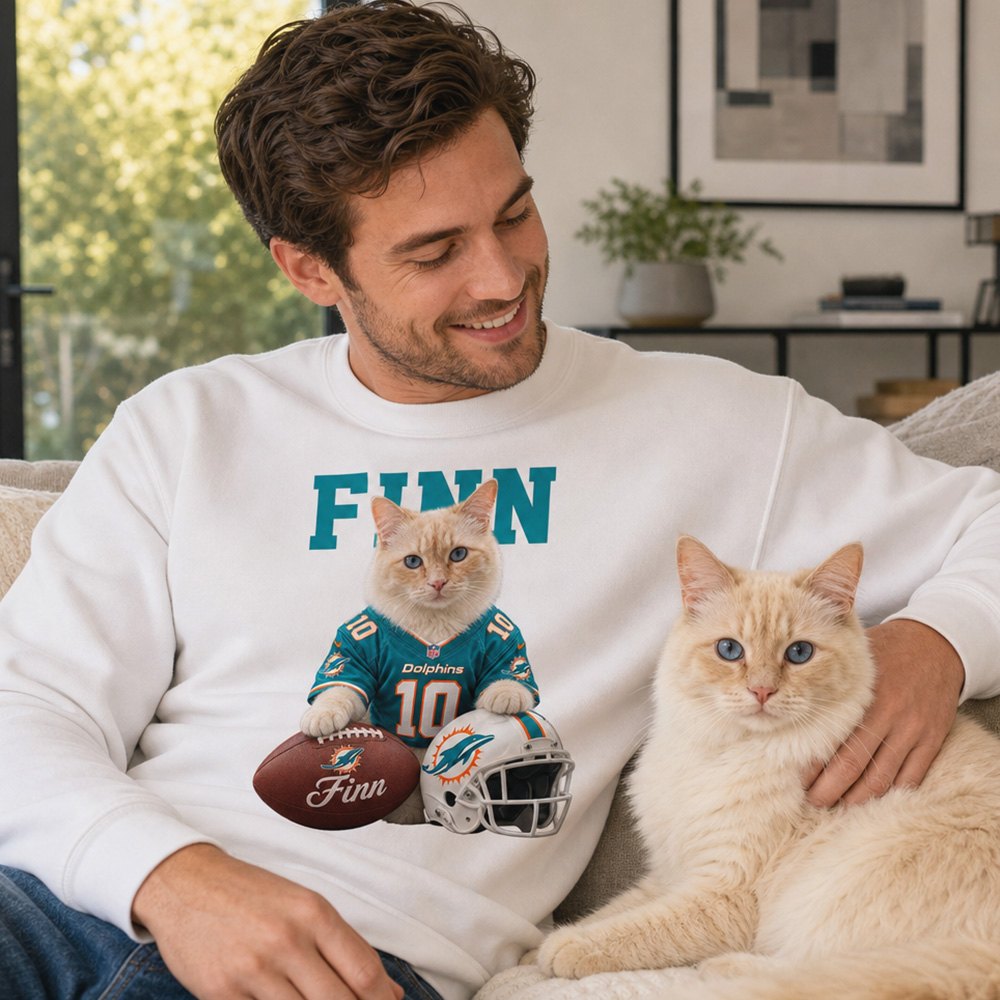 Custom Pet American Football Hoodie/Sweatshirt🏈