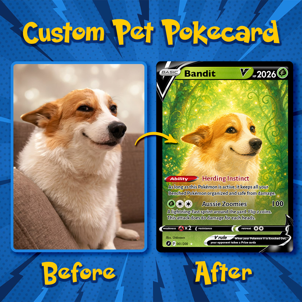 50% OFF🤩Personalized Pet Anime Art Trading Card