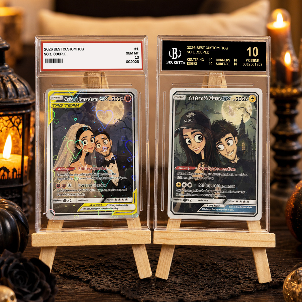 Custom Gothic Couple Anime Art Classic Card Pokecard