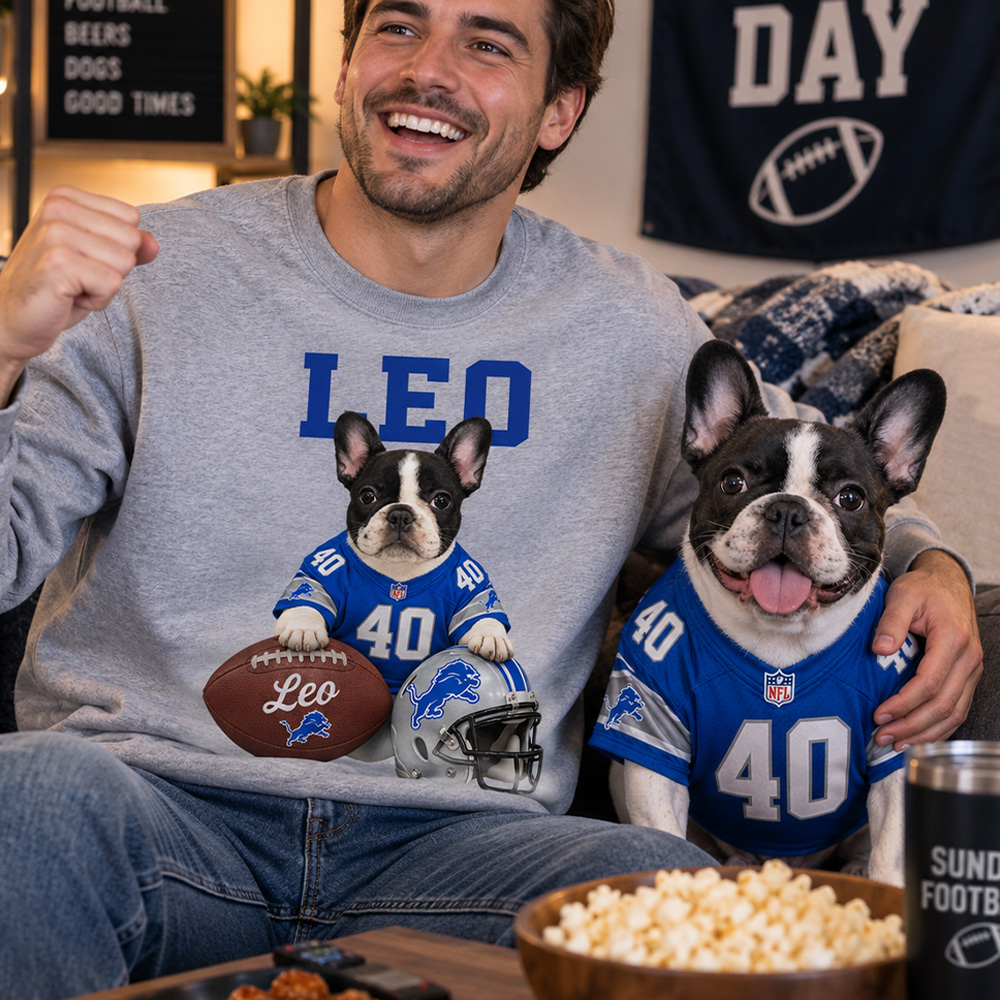 Custom Pet American Football Hoodie/Sweatshirt🏈