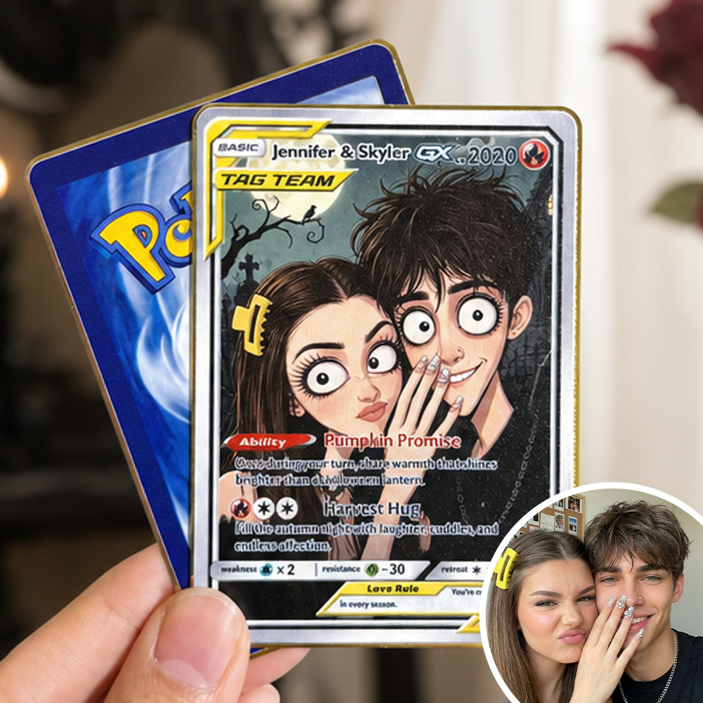 Custom Gothic Couple Anime Art Classic Card Pokecard