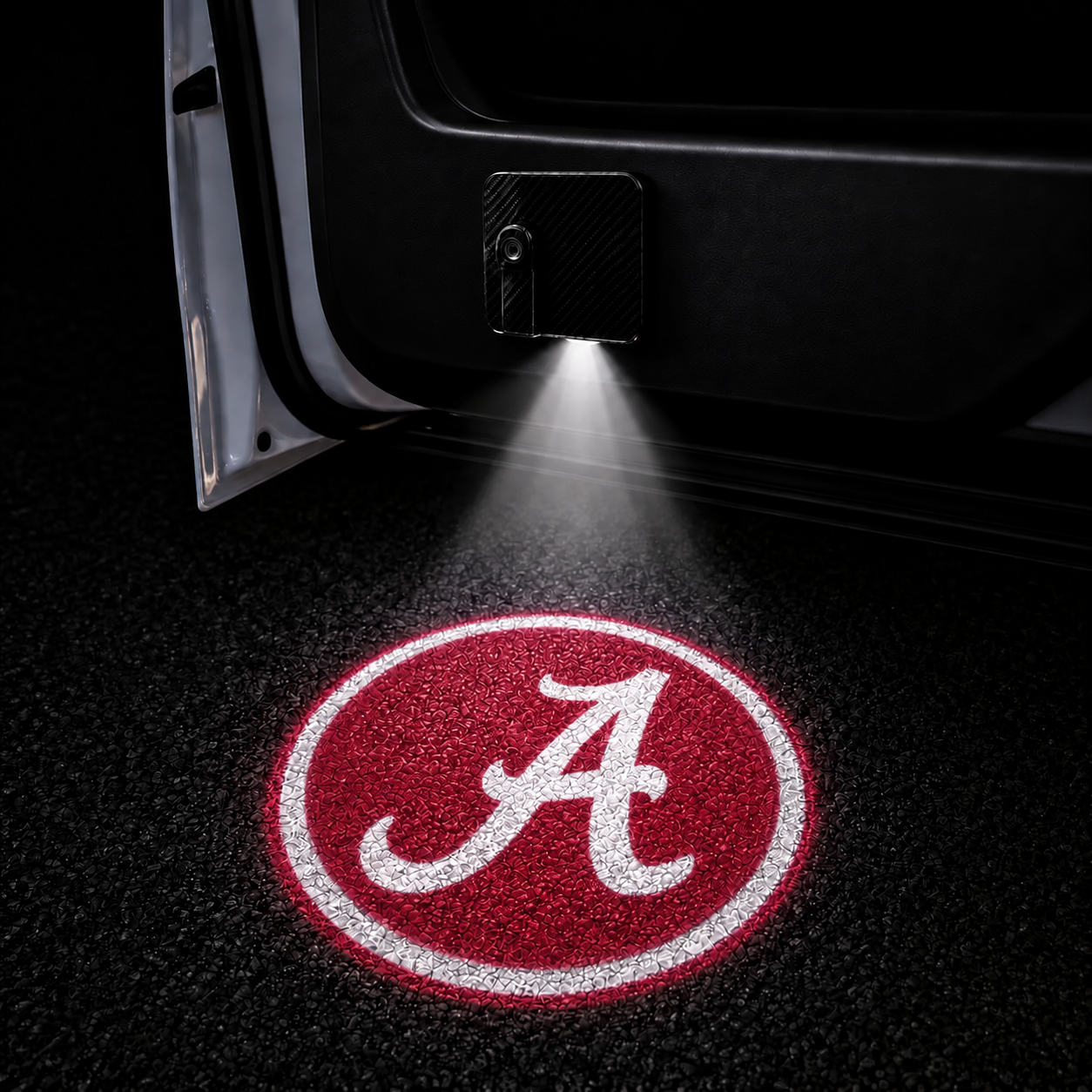 America College Football Team Logo Car Door Projector Lights