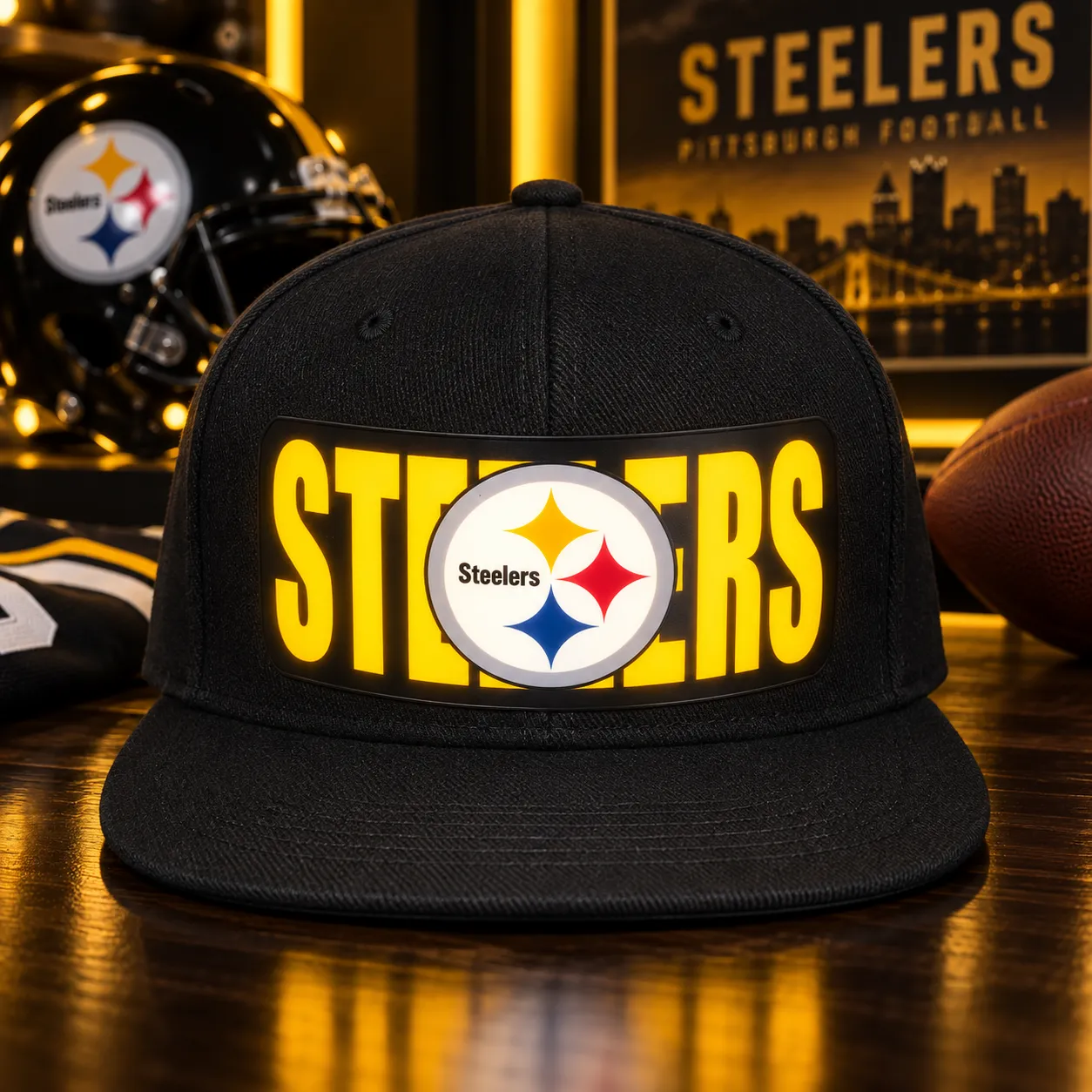 American Football 32 Team Fan LED Light-Up Snapback Cap 2026