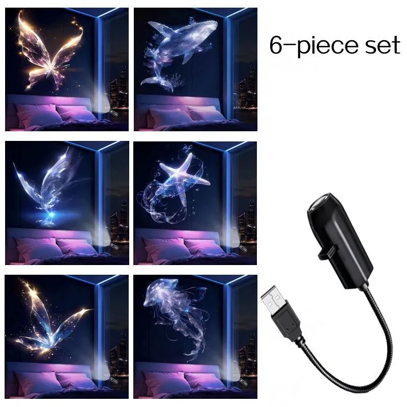 🥳🥳USB nočný projektor s galaxiou a mesiacom – zľava