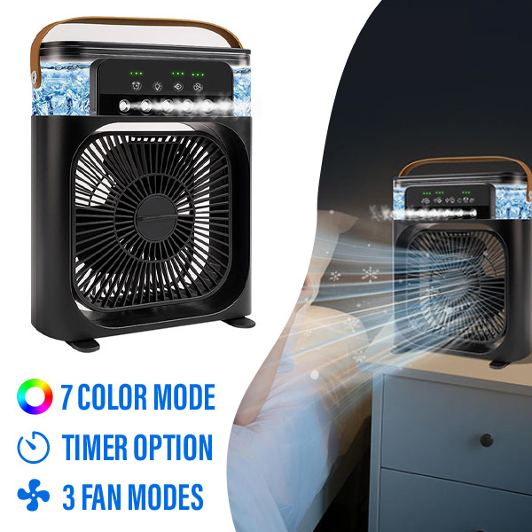 🌬️ MiniChill Prenosná klimatizácia | Kompaktný osobný chladiaci ventilátor na horúce dni🧊