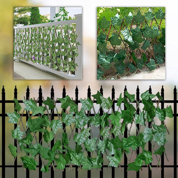 🌿 Rozťahovací plotový panel s brečtanom GREENFENCE | 30×180 cm, UV odolný, rýchla montáž bez náradia
