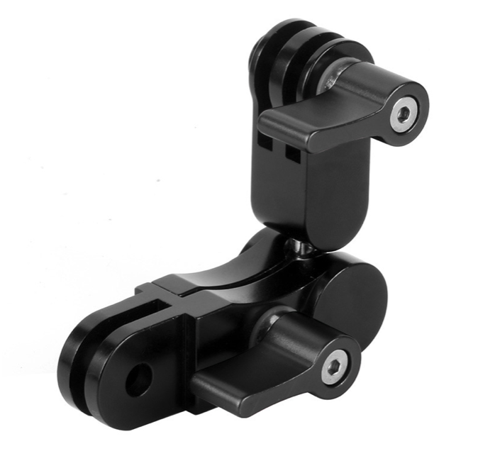 360-Degree Rotating Mount, Universal Adjustable Arm, Metal Action Camera Mount